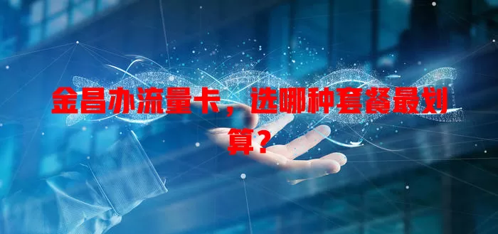 金昌办流量卡，选哪种套餐最划算？