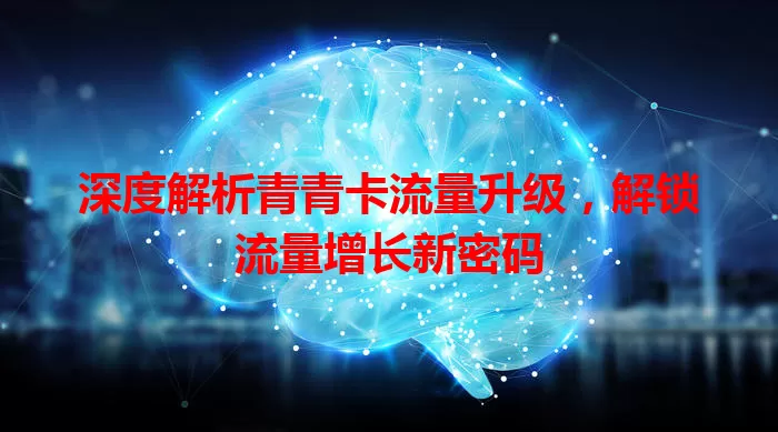 深度解析青青卡流量升级，解锁流量增长新密码