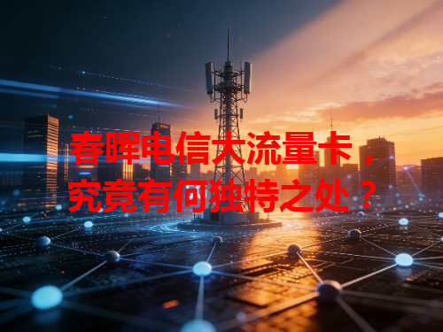 春晖电信大流量卡，究竟有何独特之处？