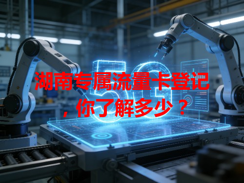湖南专属流量卡登记，你了解多少？