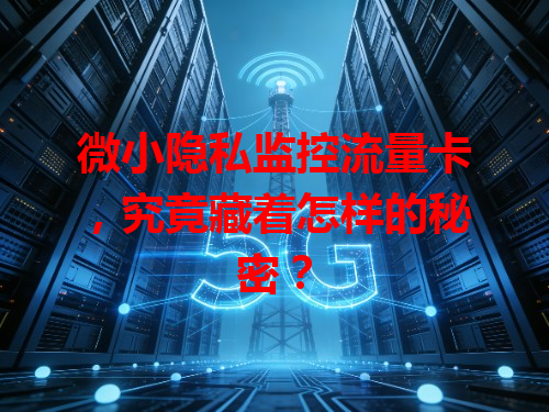 微小隐私监控流量卡，究竟藏着怎样的秘密？