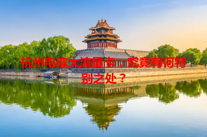 杭州电信大流量卡，究竟有何特别之处？