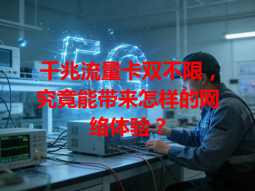 千兆流量卡双不限，究竟能带来怎样的网络体验？