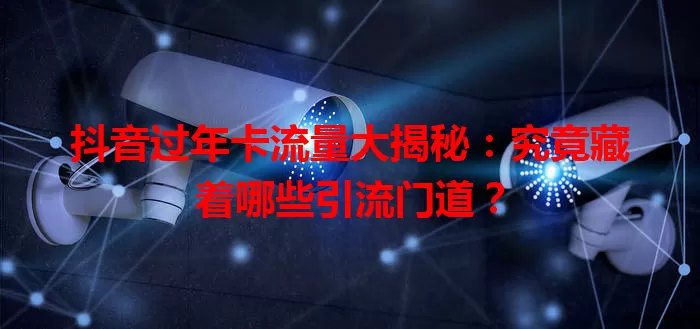 抖音过年卡流量大揭秘：究竟藏着哪些引流门道？