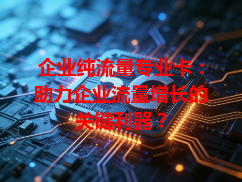 企业纯流量专业卡：助力企业流量增长的关键利器？