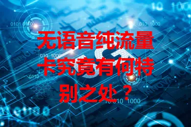 无语音纯流量卡究竟有何特别之处？