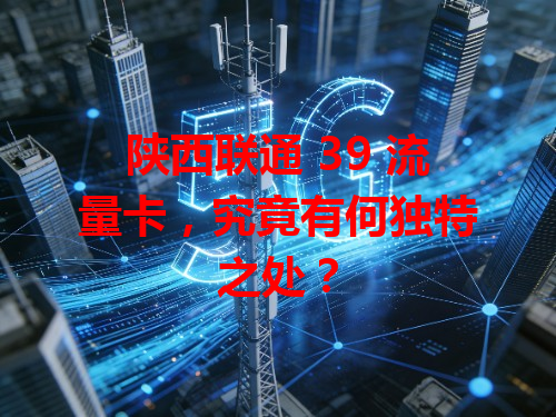陕西联通 39 流量卡，究竟有何独特之处？