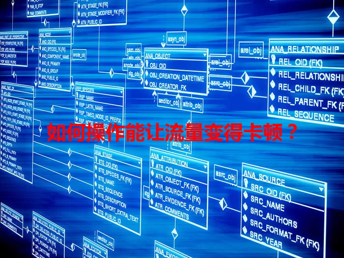 如何操作能让流量变得卡顿？