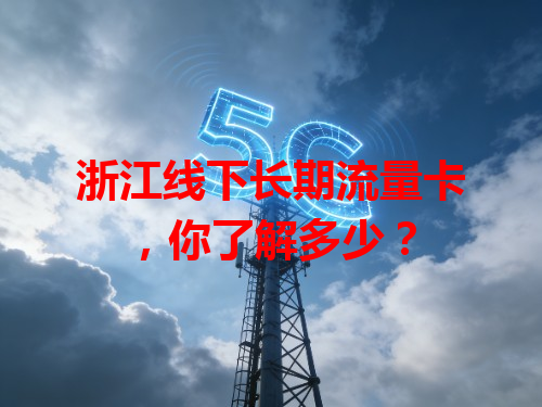 浙江线下长期流量卡，你了解多少？