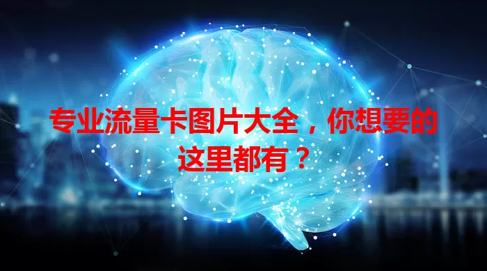 专业流量卡图片大全，你想要的这里都有？