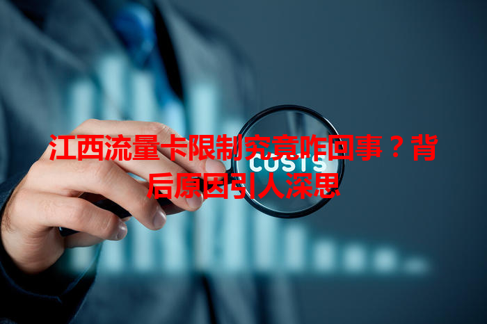 江西流量卡限制究竟咋回事？背后原因引人深思