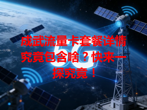 成武流量卡套餐详情究竟包含啥？快来一探究竟！
