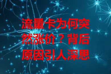 流量卡为何突然涨价？背后原因引人深思
