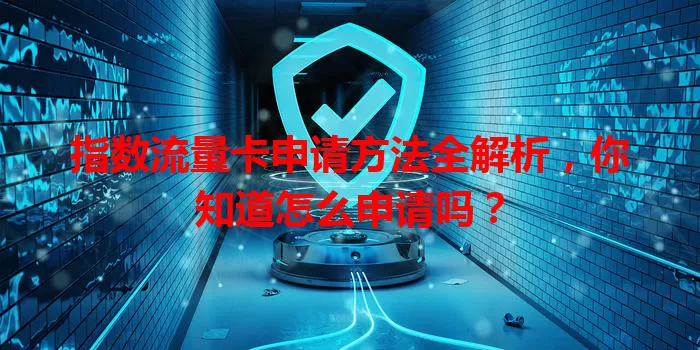 指数流量卡申请方法全解析，你知道怎么申请吗？
