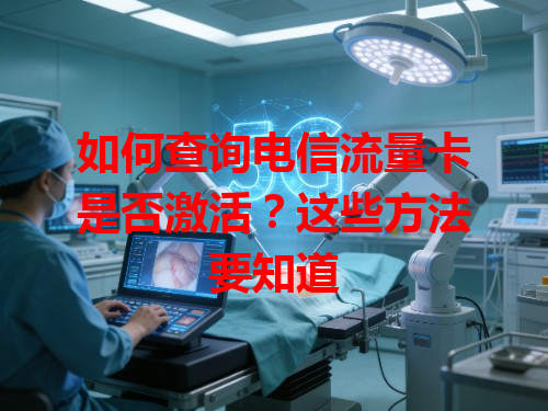 如何查询电信流量卡是否激活？这些方法要知道