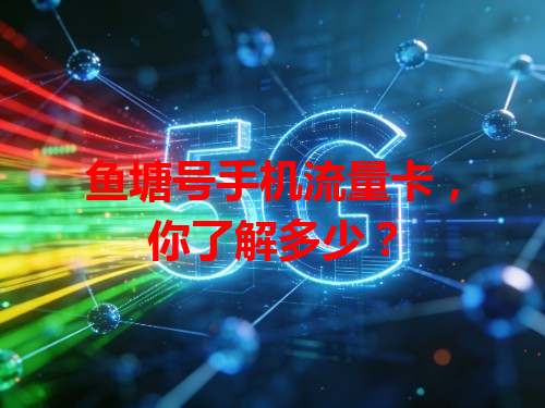 鱼塘号手机流量卡，你了解多少？