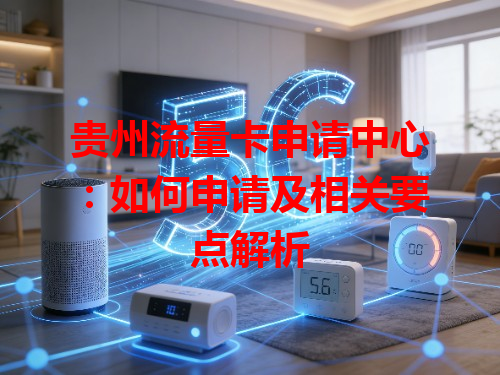 贵州流量卡申请中心：如何申请及相关要点解析