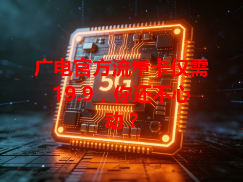 广电官方流量卡仅需19.9，你还不心动？