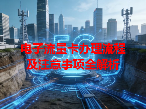 电子流量卡办理流程及注意事项全解析