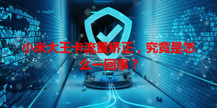 小米大王卡流量矫正，究竟是怎么一回事？