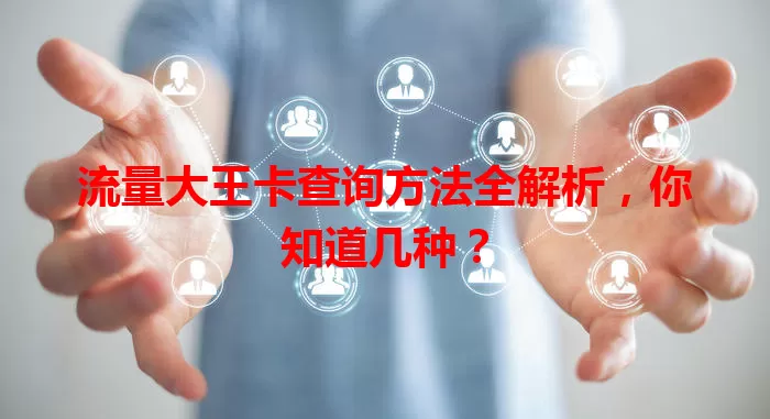 流量大王卡查询方法全解析，你知道几种？