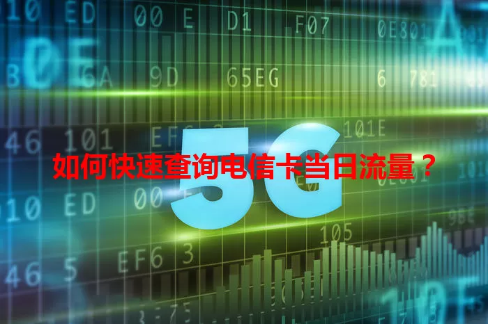 如何快速查询电信卡当日流量？