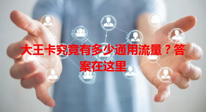 大王卡究竟有多少通用流量？答案在这里