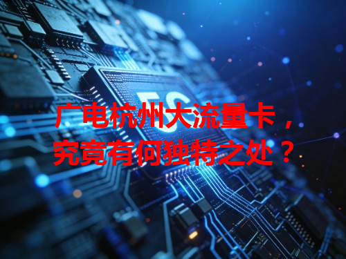 广电杭州大流量卡，究竟有何独特之处？