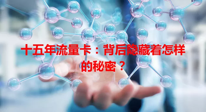 十五年流量卡：背后隐藏着怎样的秘密？