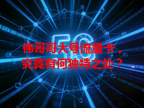伟哥哥大号流量卡，究竟有何独特之处？