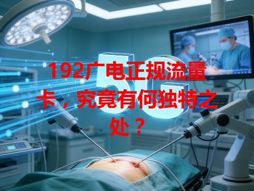 192广电正规流量卡，究竟有何独特之处？