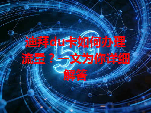迪拜du卡如何办理流量？一文为你详细解答