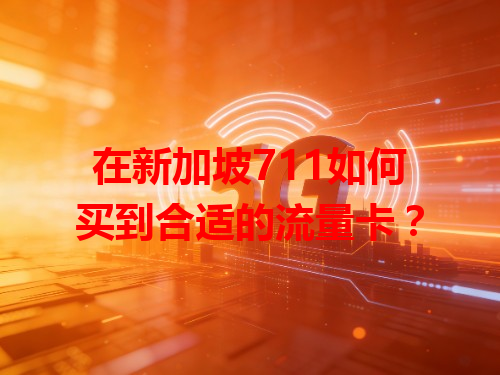 在新加坡711如何买到合适的流量卡？