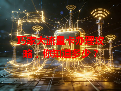 巧家大流量卡办理攻略，你知道多少？