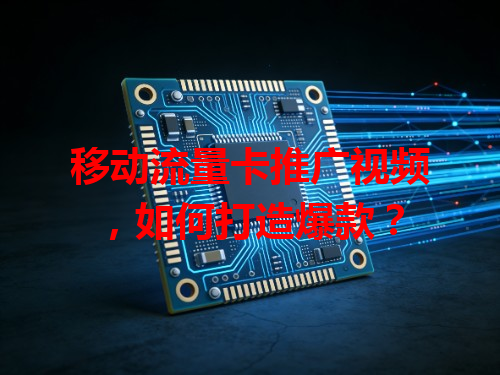 移动流量卡推广视频，如何打造爆款？