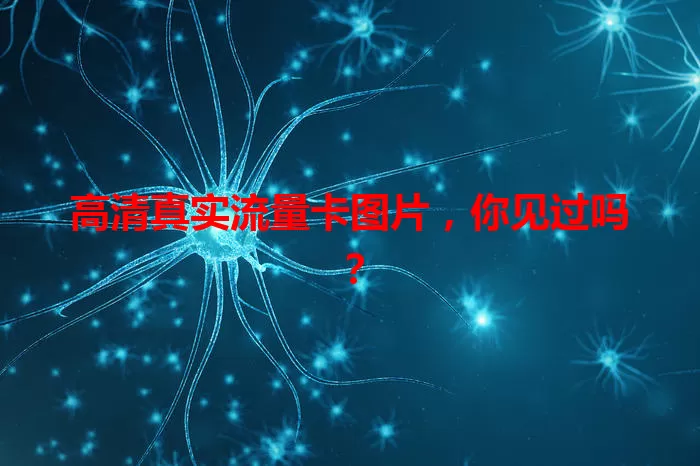高清真实流量卡图片，你见过吗？