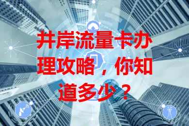 井岸流量卡办理攻略，你知道多少？