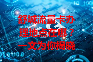 舒城流量卡办理地点在哪？一文为你揭晓