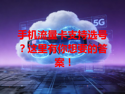 手机流量卡支持选号？这里有你想要的答案！
