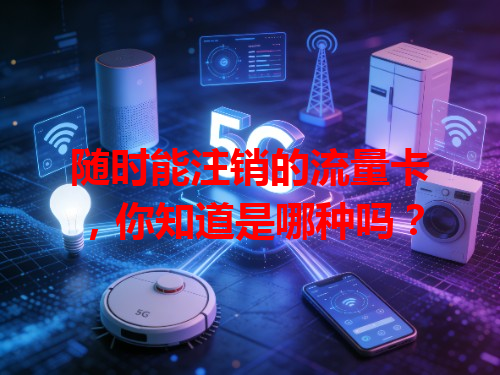 随时能注销的流量卡，你知道是哪种吗？