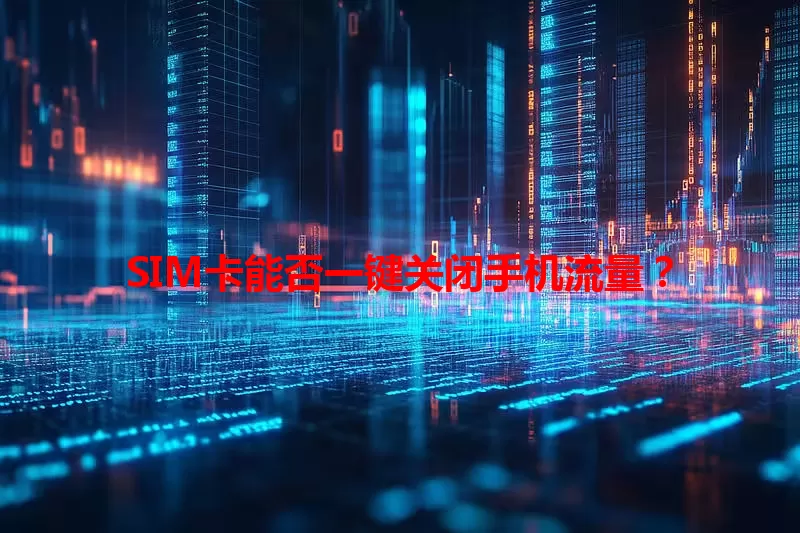 SIM卡能否一键关闭手机流量？