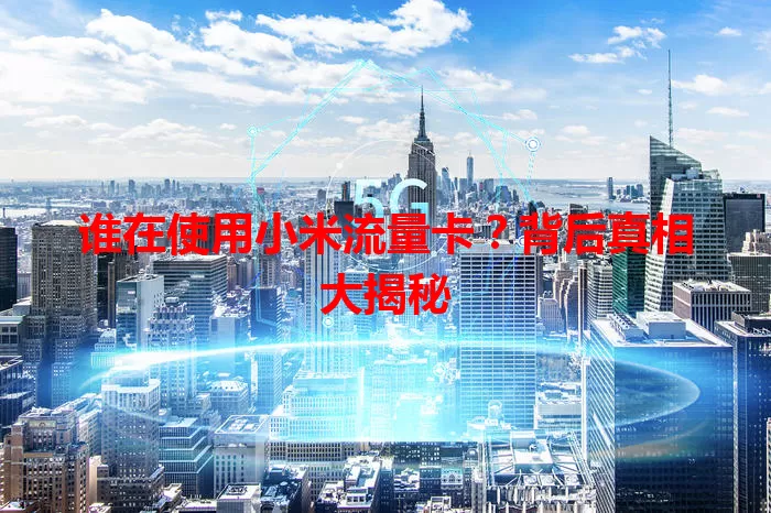 谁在使用小米流量卡？背后真相大揭秘