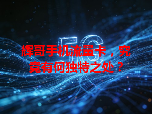 辉哥手机流量卡，究竟有何独特之处？