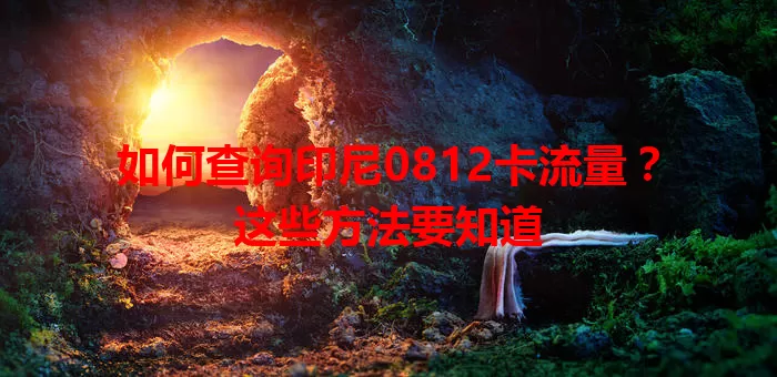 如何查询印尼0812卡流量？这些方法要知道