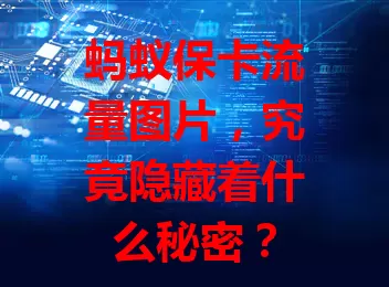 蚂蚁保卡流量图片，究竟隐藏着什么秘密？