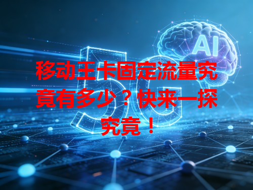 移动王卡固定流量究竟有多少？快来一探究竟！