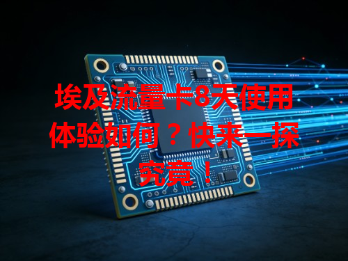 埃及流量卡8天使用体验如何？快来一探究竟！
