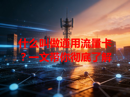 什么叫做通用流量卡？一文带你彻底了解