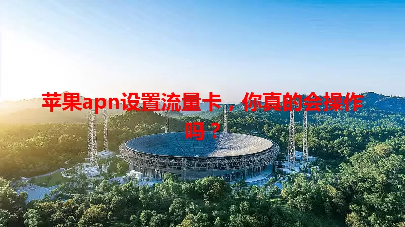 苹果apn设置流量卡，你真的会操作吗？