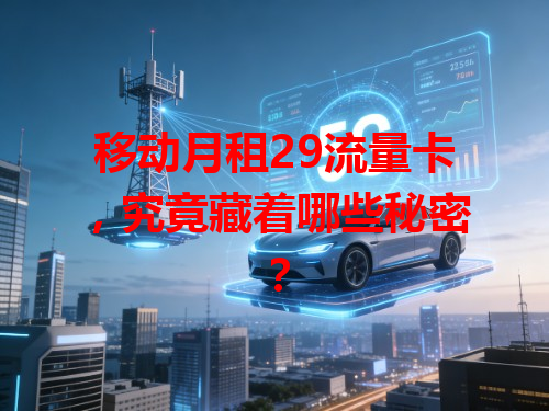 移动月租29流量卡，究竟藏着哪些秘密？